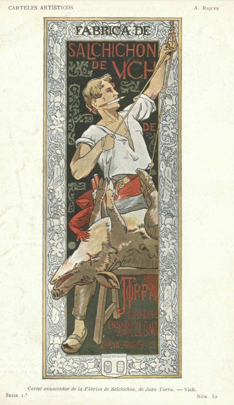 Salchichón de Vic, embutido de la cocina catalana